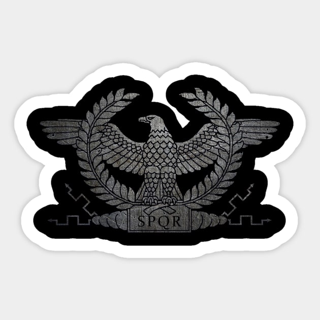 Roman Iron Eagle Sticker by AtlanteanArts